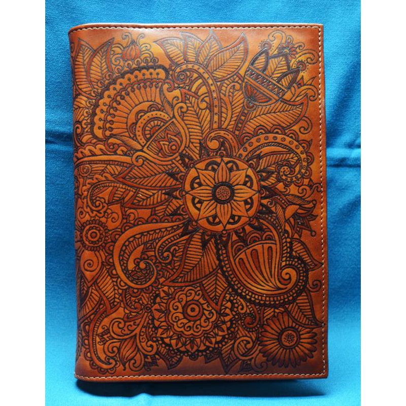 Блокнот в кожаном переплете женский Мэнди brown leather