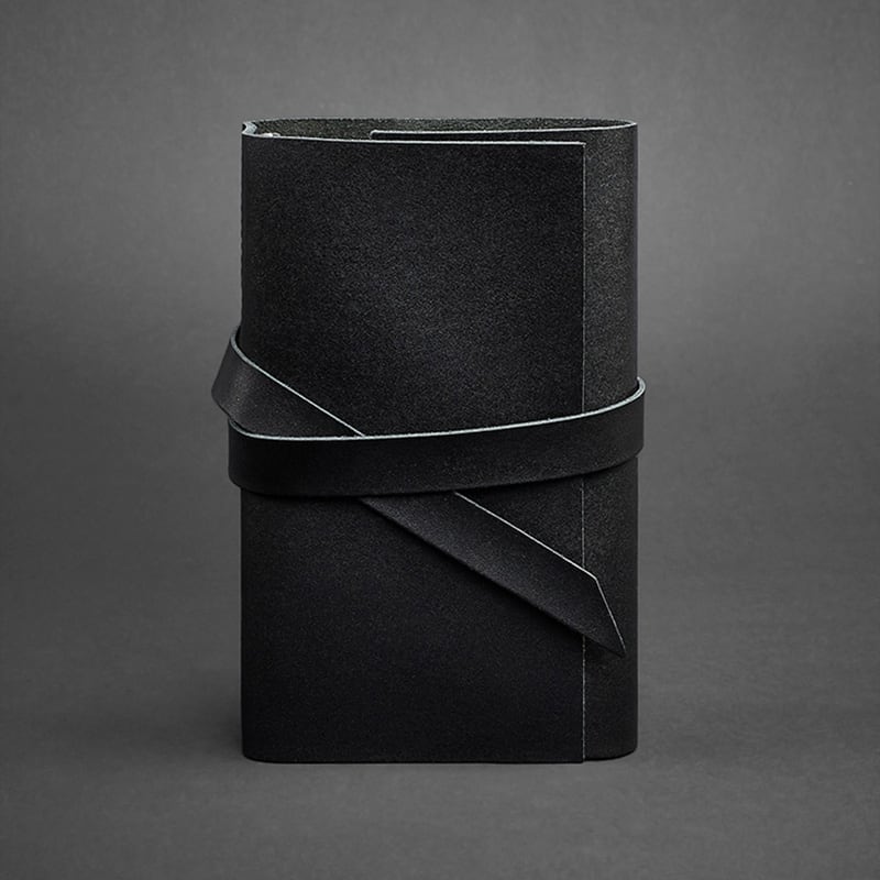 Кожаный блокнот ручной работы женский Diary Black Leather