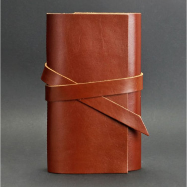 Кожаный блокнот handmade женский Diary Brown Leather
