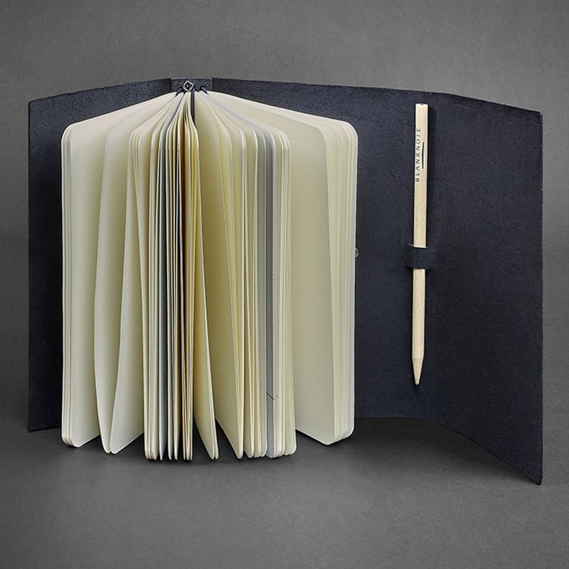 Щоденник у шкіряній обкладинці жіночий Diary Dark Вlue Leather
