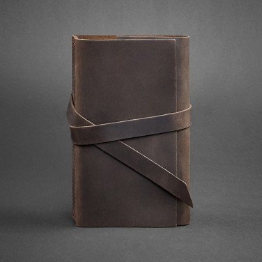 Блокнот в кожаном переплете женский Diary Brown Leather