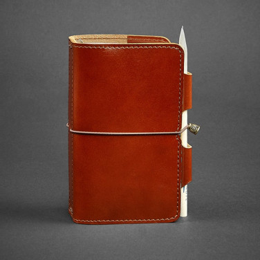 Блокнот в кожаном переплете женский SoftBook Brown Leather