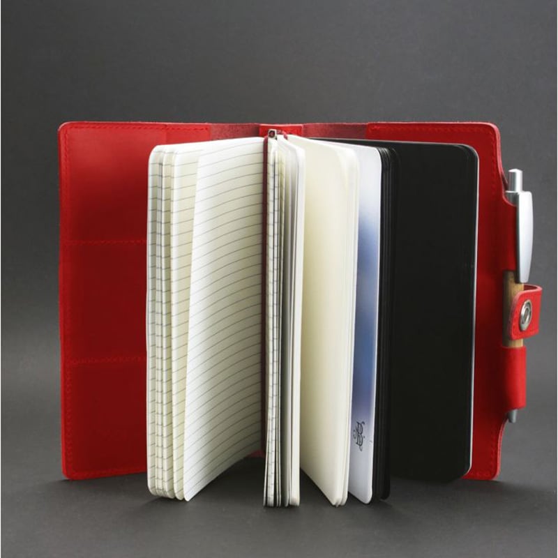 Шкіряний блокнот handmade Sketchpad Red Leather