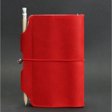 Кожаный блокнот ручной работы женский SoftBook Red Leather