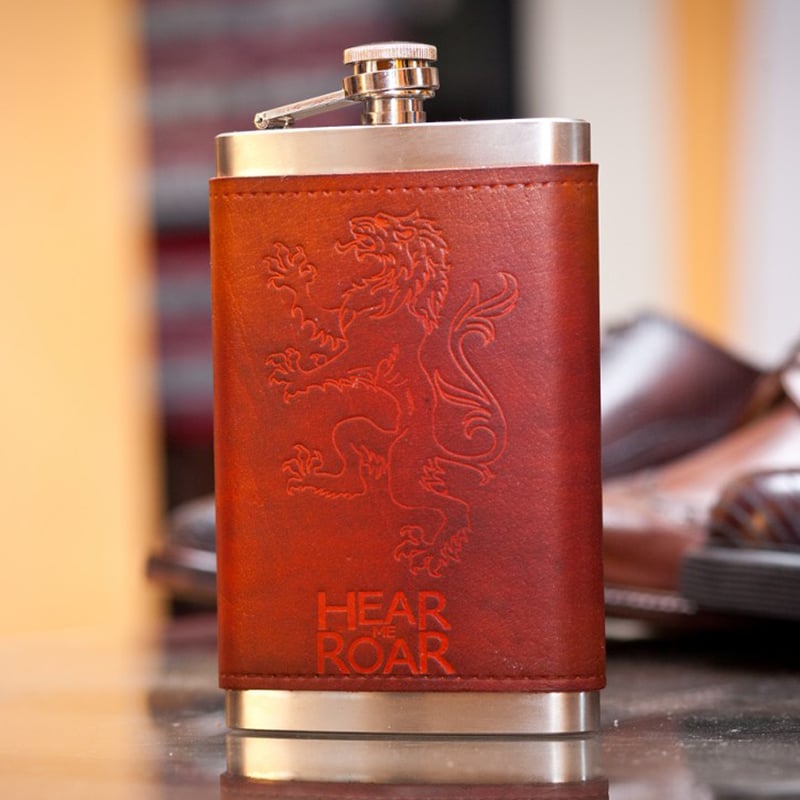 Фляга подарункова Гра Престолів Лев Ланністеров red leather