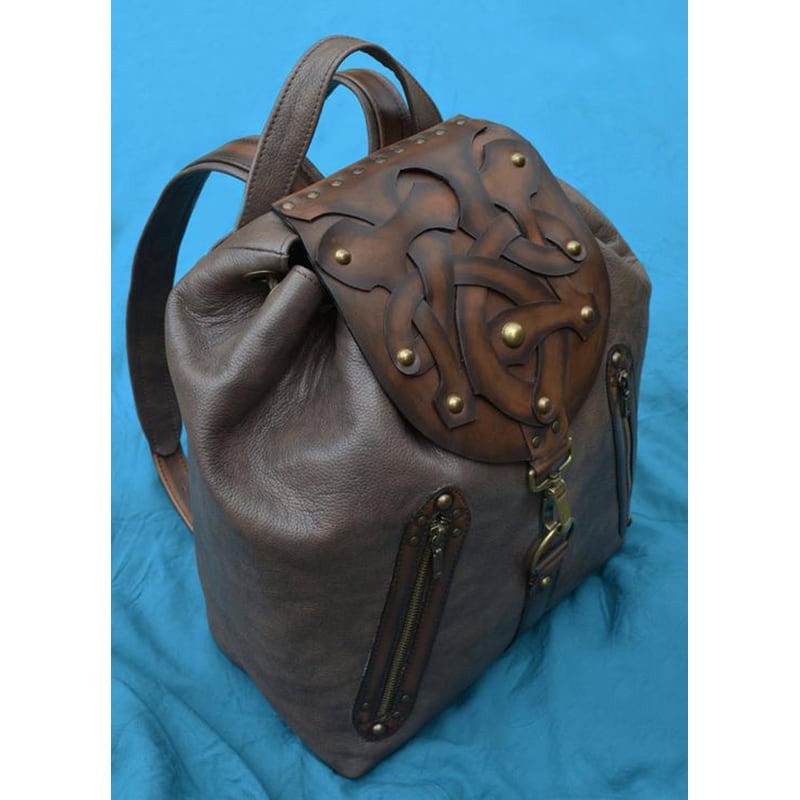 Кожаный рюкзак мужской Celtic Brown Leather
