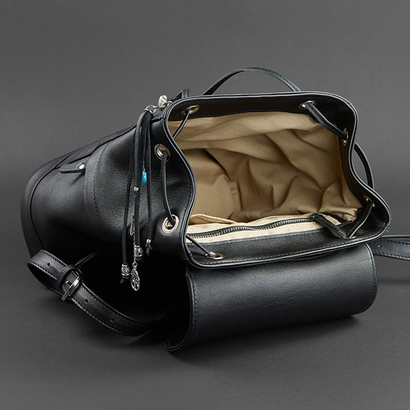 Сумка рюкзак женская Вackpack Black Leather