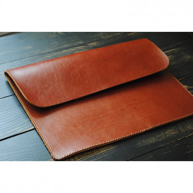 Чехол для ноутбука или Макбук brown leather