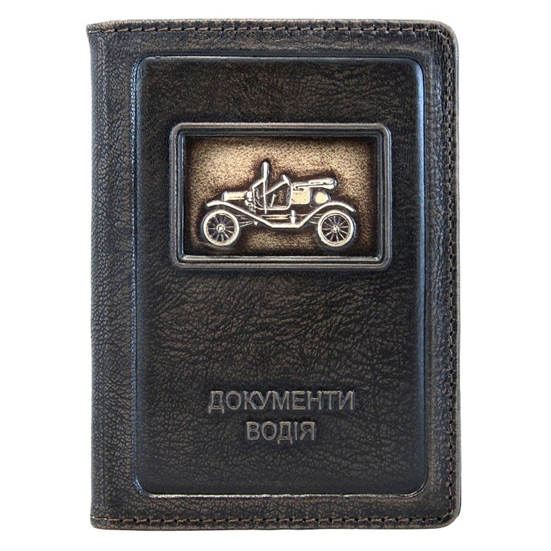 Обложка для документов водителя Rolls-Royce black leather