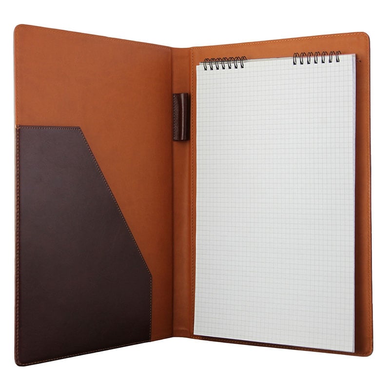 Папка кожаная для документов Рortfolio brown leather