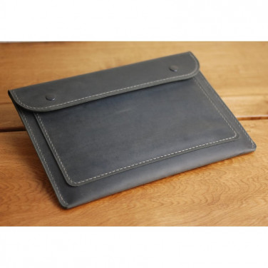 Кожаная папка А4 Folder black leather