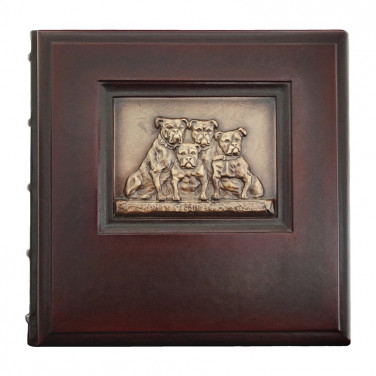 Эксклюзивный фотоальбом Семья brown leather