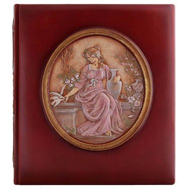 Кожаный фотоальбом Богиня Эостра brown leather