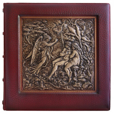 Кожаный фотоальбом Эдем brown leather