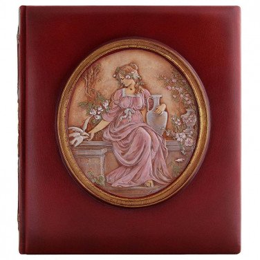Кожаный фотоальбом Богиня Эостра brown leather