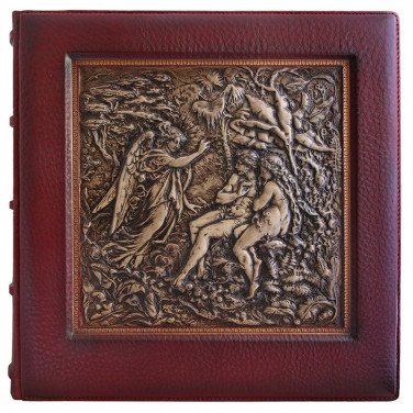 Кожаный фотоальбом Эдем brown leather
