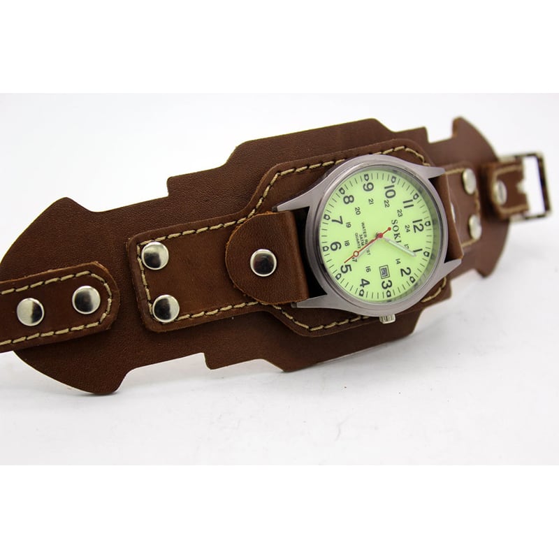 Часы мужские кожаные Swiss Style Green