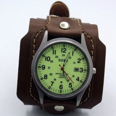 Часы мужские кожаные Swiss Style Green