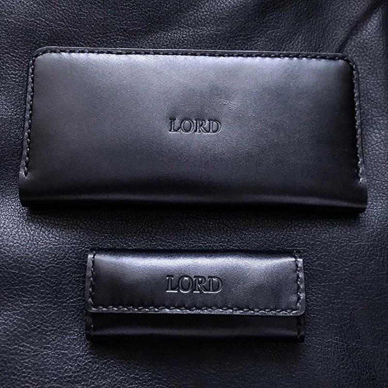 Подарочный набор аксессуаров для мужчин Elegant Style Black Leather