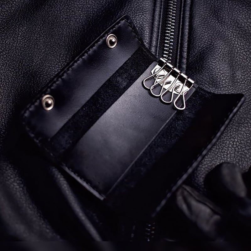 Подарочный набор аксессуаров для мужчин Elegant Style Black Leather