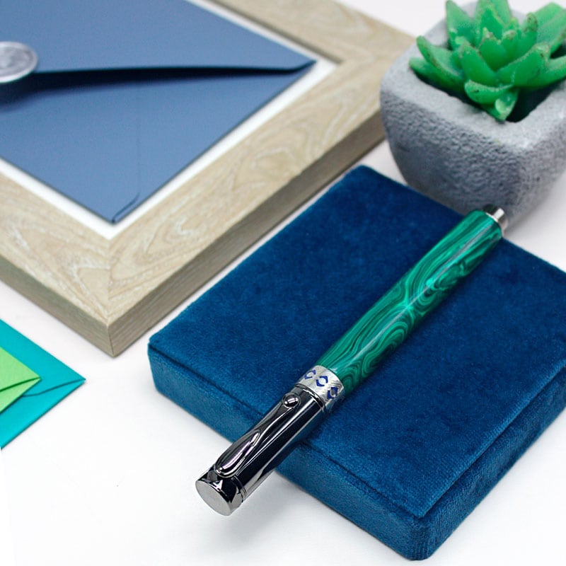 Ручка шариковая Dzen Malachite