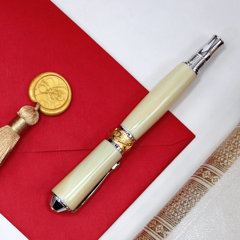 Ручка ролер White Ivory