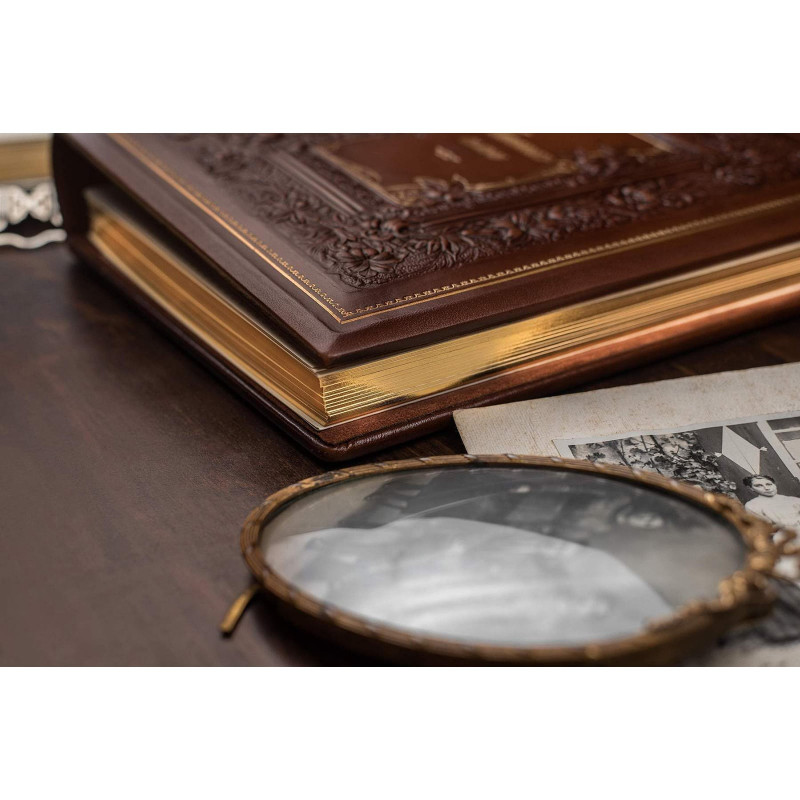Родовая книга Семейная Летопись brown leather