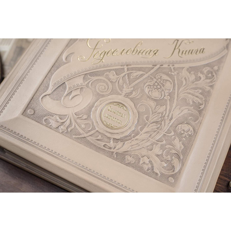 Родословная книга Манускрипт beige leather