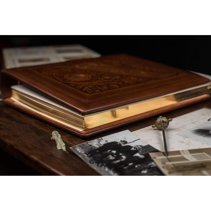 Родословная книга Манускрипт brown leather