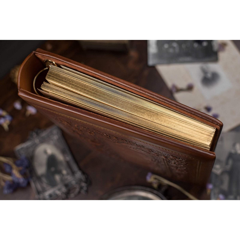 Книга Родовід Сімейний Літопис brown leather