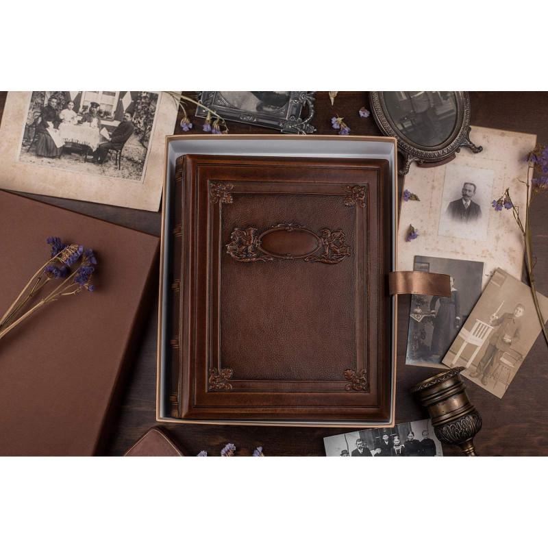 Семейная летопись Геральдические Грифоны brown leather
