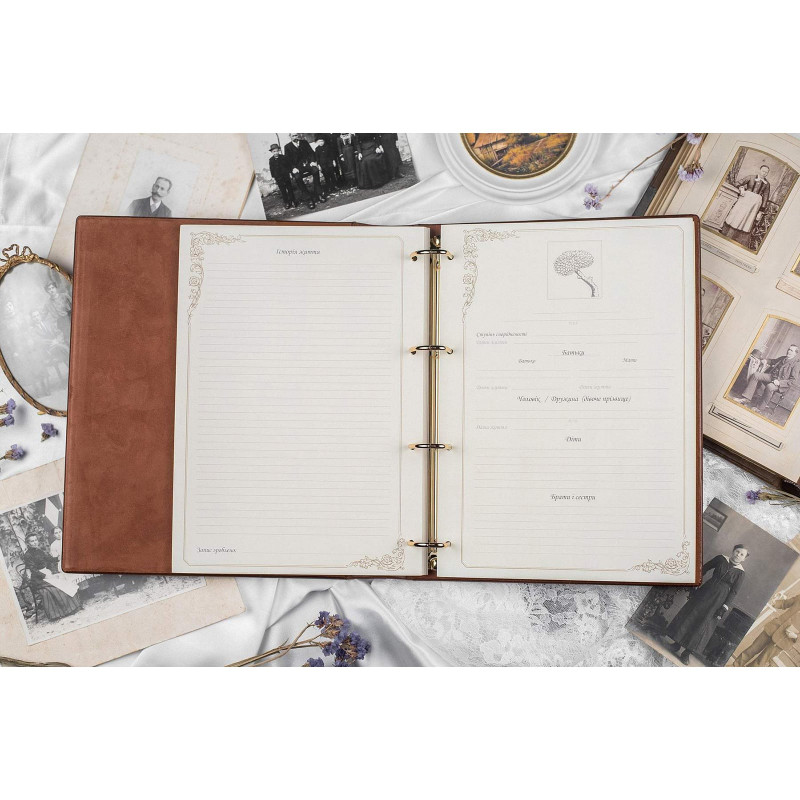 Родовід книга Родовід brown leather