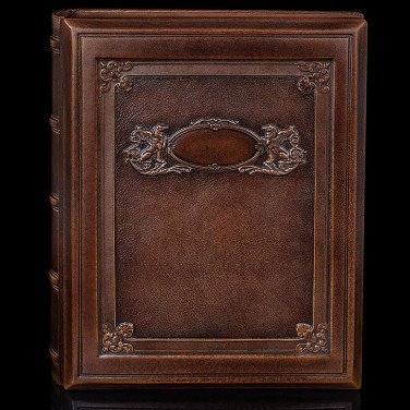 Семейная летопись Геральдичні Грифони brown leather