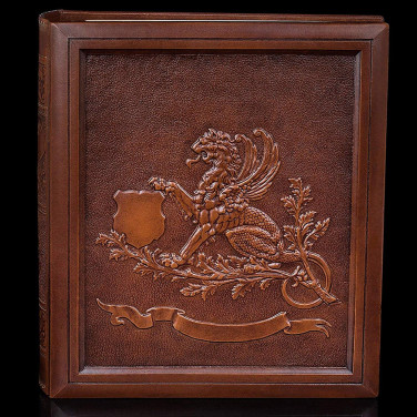 Родословная книга Геральдический Грифон brown leather