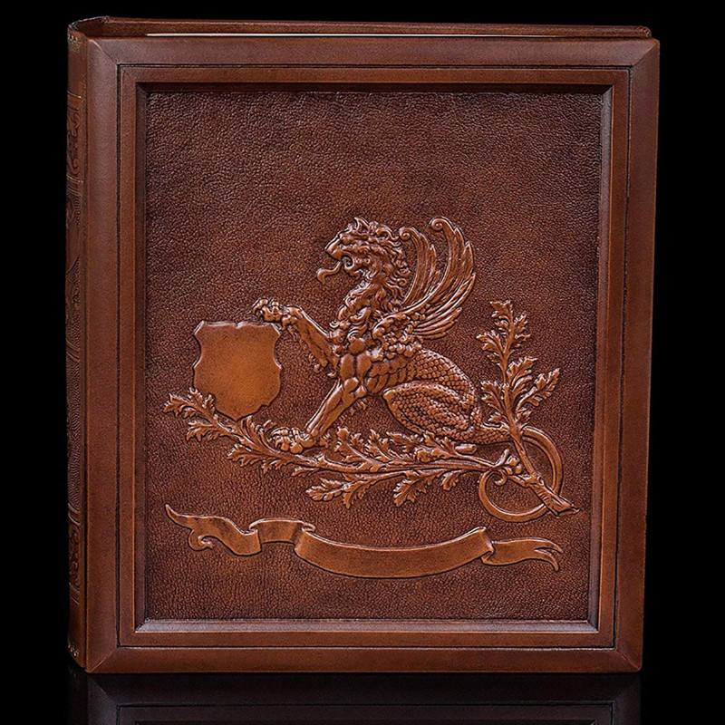 Родословная книга Геральдичний Грифон brown leather