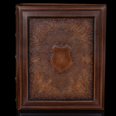 Родословная книга Геральдичний Щит brown leather